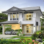 alt text: Thiết kế nhà phố 2 tầng hiện đại