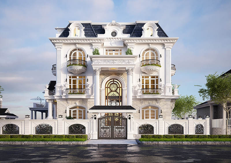 biệt thự bán cổ điển Pháp