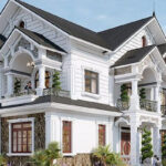 biệt thự mái thái 2 tầng phong cách cổ điển