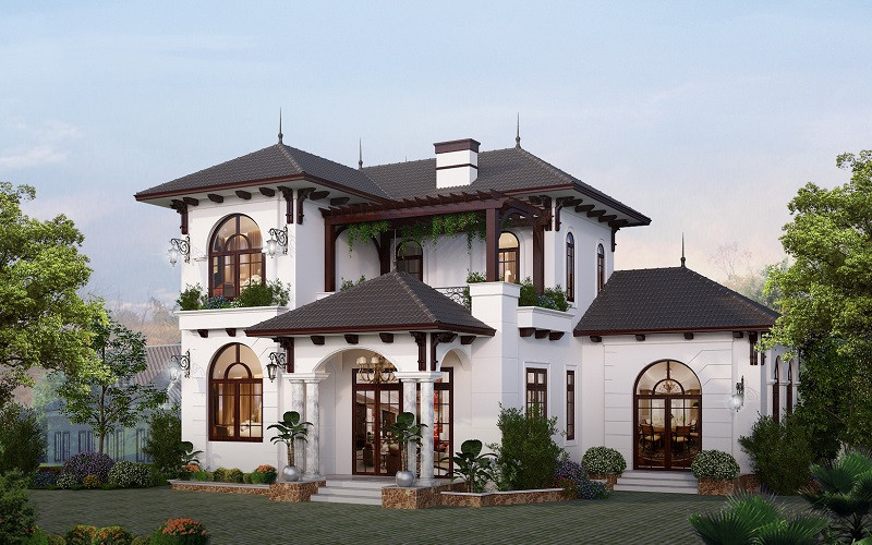 Biệt thự sân vườn tân cổ điển