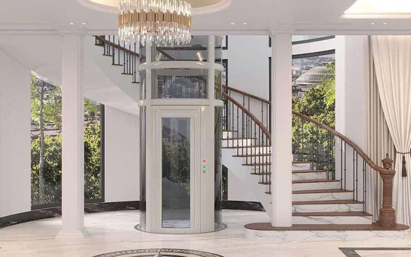 Bố trí thang máy trong nhà phố giúp di chuyển thuận tiện