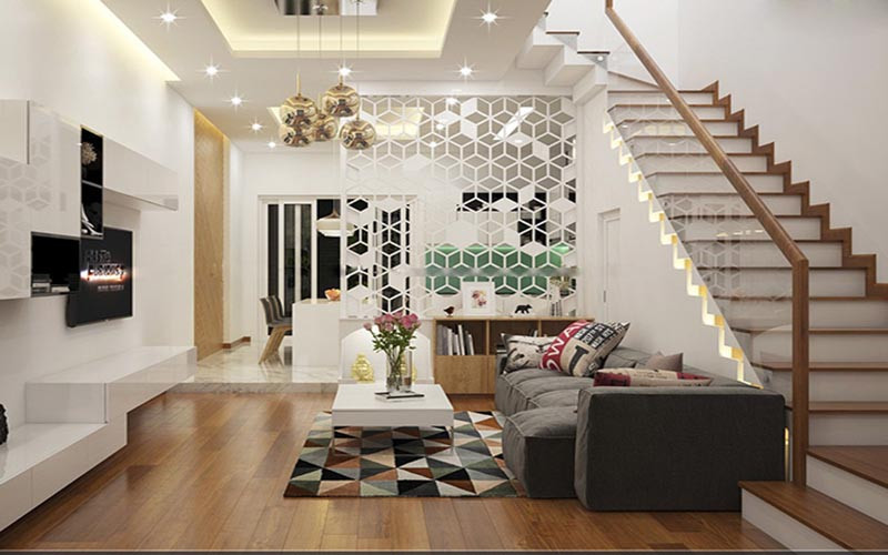 Cầu thang hiện đại thiết kế thanh mảnh