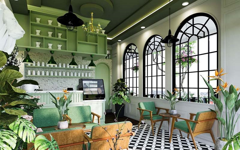 Cây xanh trong thiết kế nội thất Tropical Style
