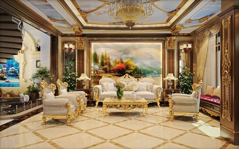 Màu sắc nội thất bán cổ điển