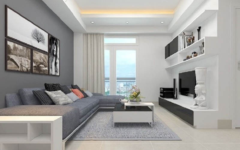 Màu sơn xám ghi hiện đại