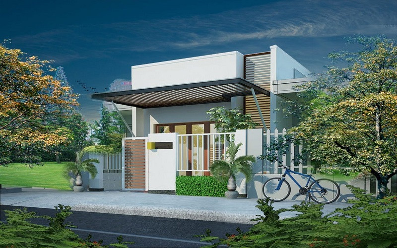 Mẫu thiết kế nhà phố 1 tầng phổ biến