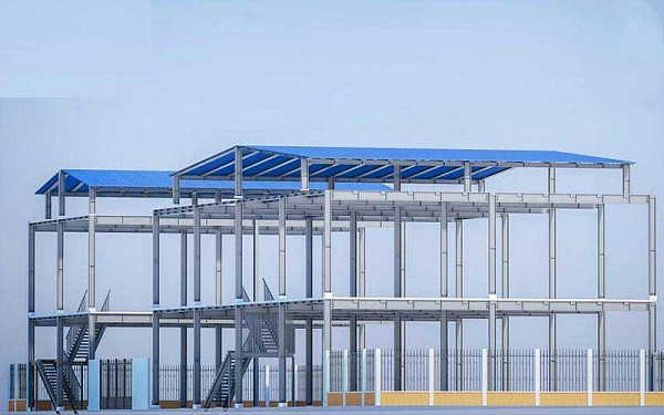 Mô hình nhà phố khung thép 2 tầng hiện đại
