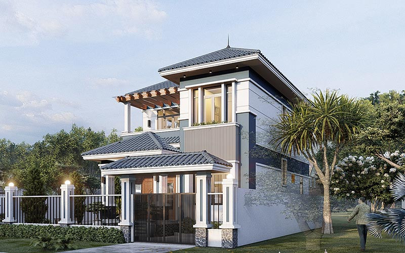 nhà phố 5x15m 2 tầng