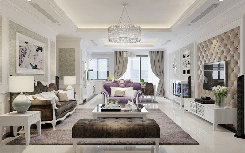 Nội thất phòng ăn tân cổ điển