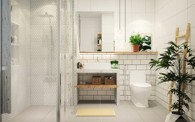 Thiết kế nội thất nhà vệ sinh cho nhà phố hiện đại