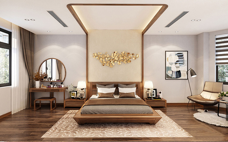 Thiết kế phòng khách nhà phố 3 tầng