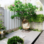 thiết kế sân vườn nhà phố