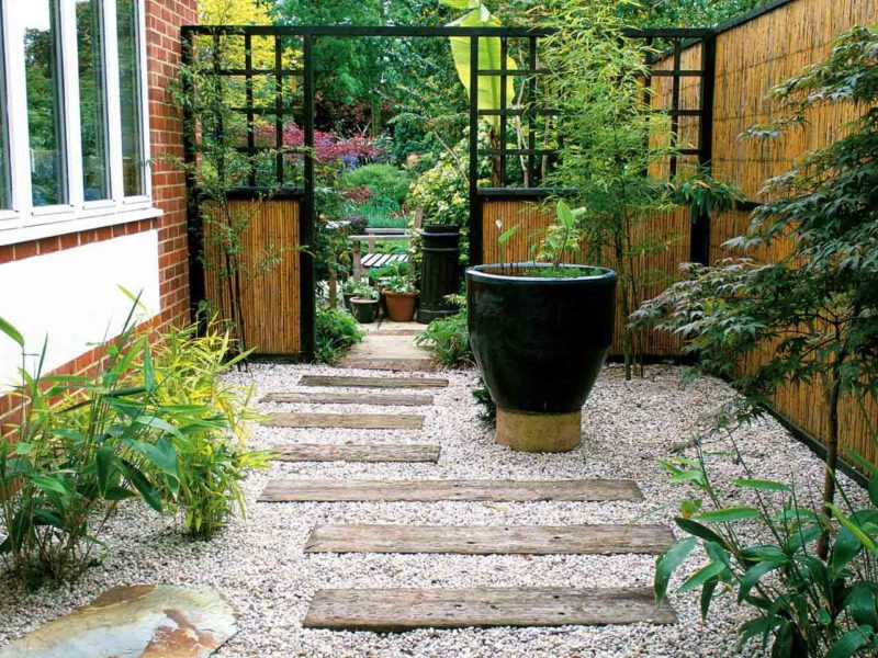 thiết kế sân vườn nhà phố phong cách hiện đại