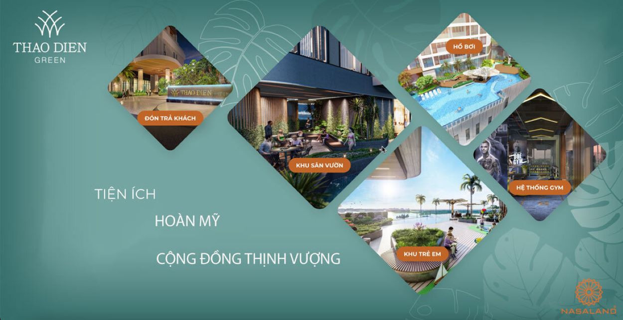 Hệ thống tiện ích Thảo Điền Green nội khu hiện đại, đồng bộ, đẳng cấp 5 sao