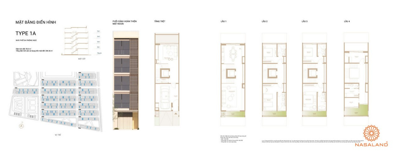 Mặt bằng Soho Global City - Type 1A
