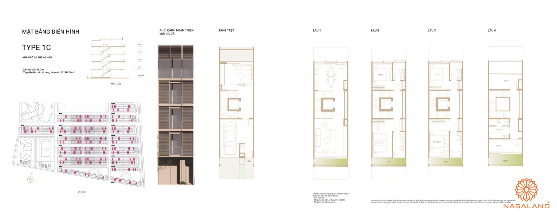 Mặt bằng Soho Global City - Type 1C