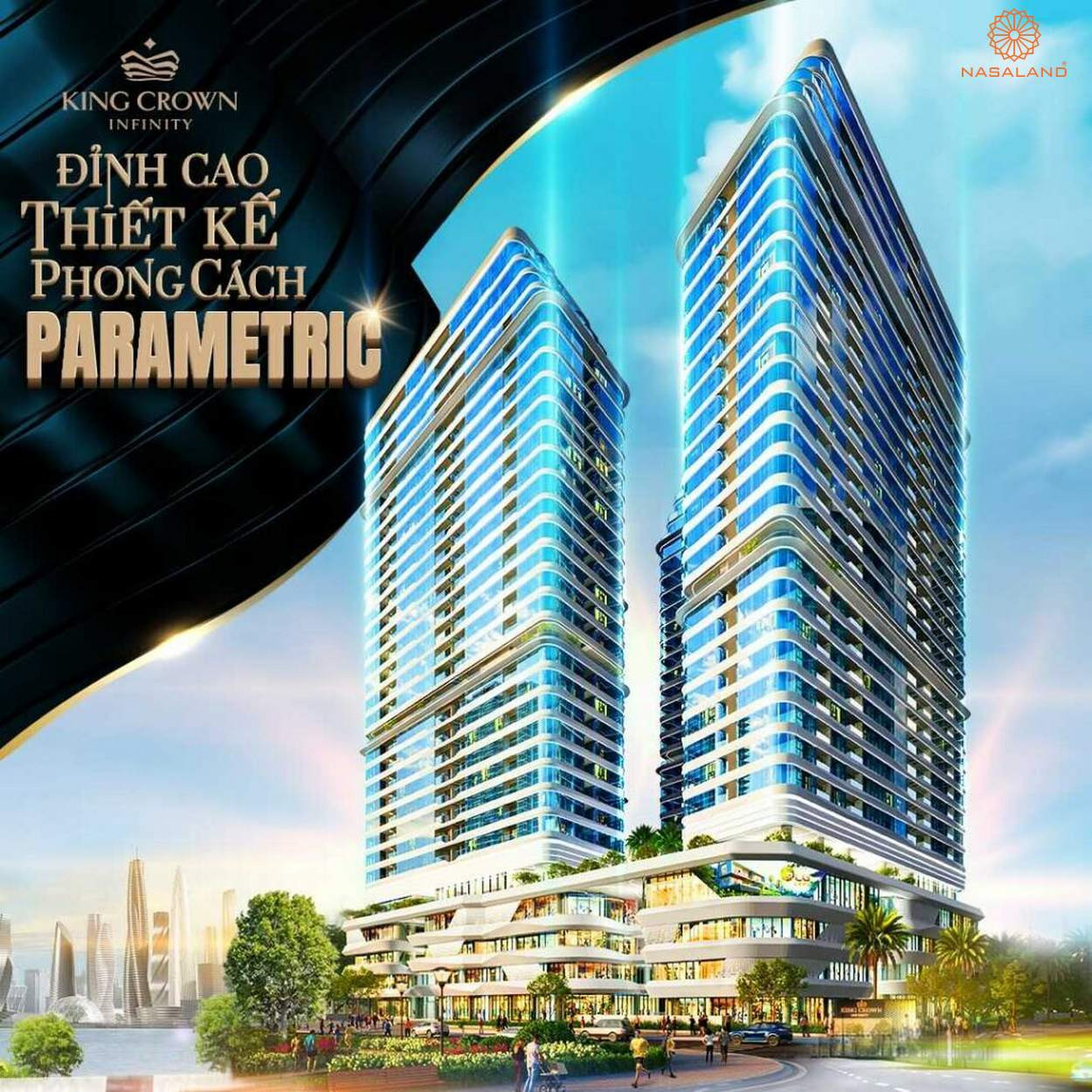 Mặt ngoài tòa nhà được thiết kế theo phong cách Parametric