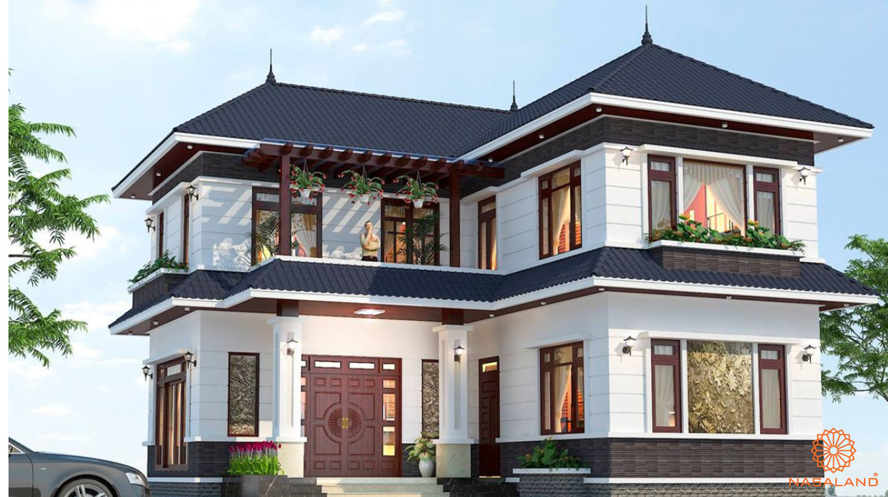 Mẫu thiết kế biệt thự mái thái