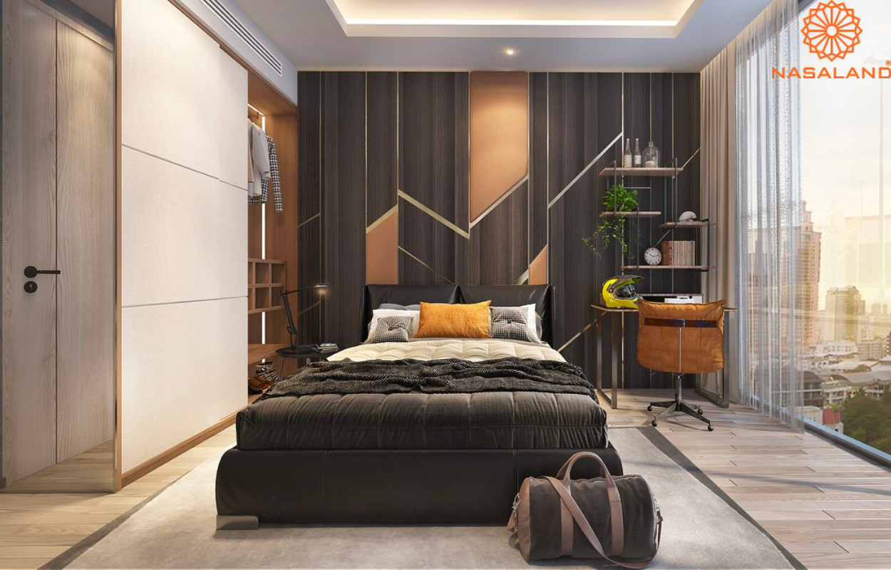Thiết kế phòng ngủ master nhà mẫu Thảo Điền Green loại 2PN