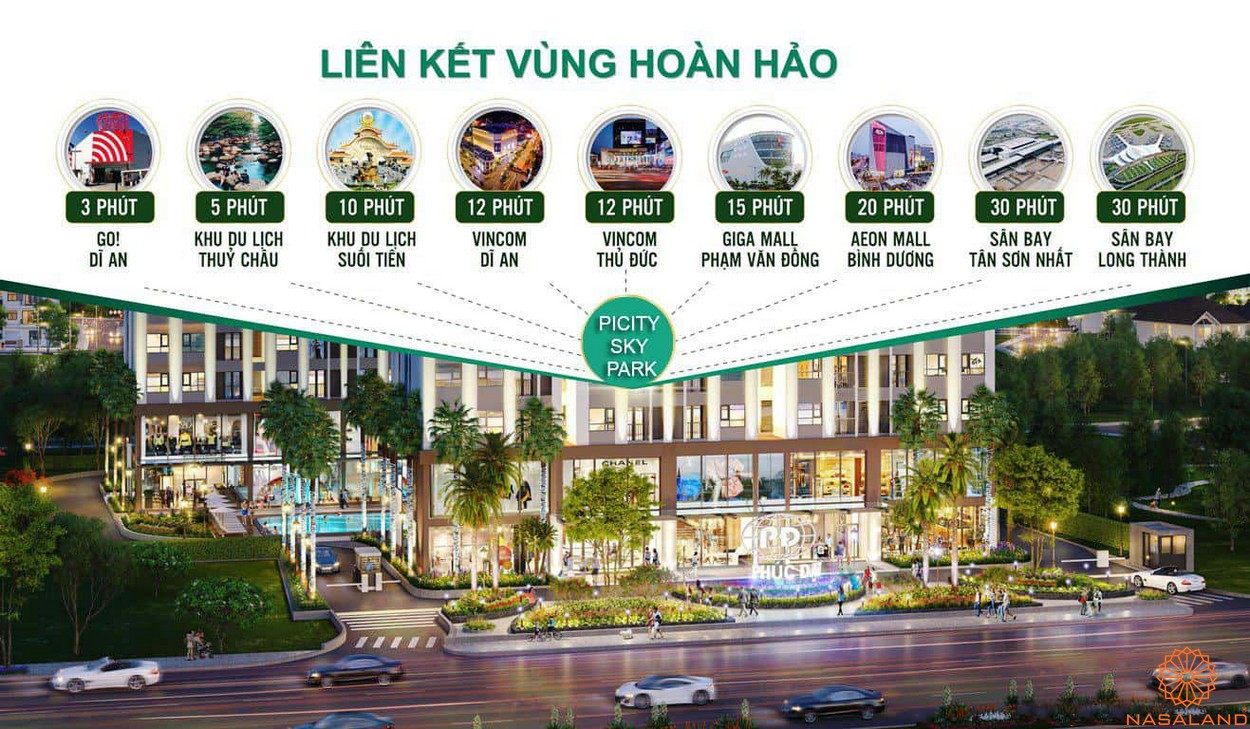 Tiện ích ngoại khu Picity Sky Park Dĩ An