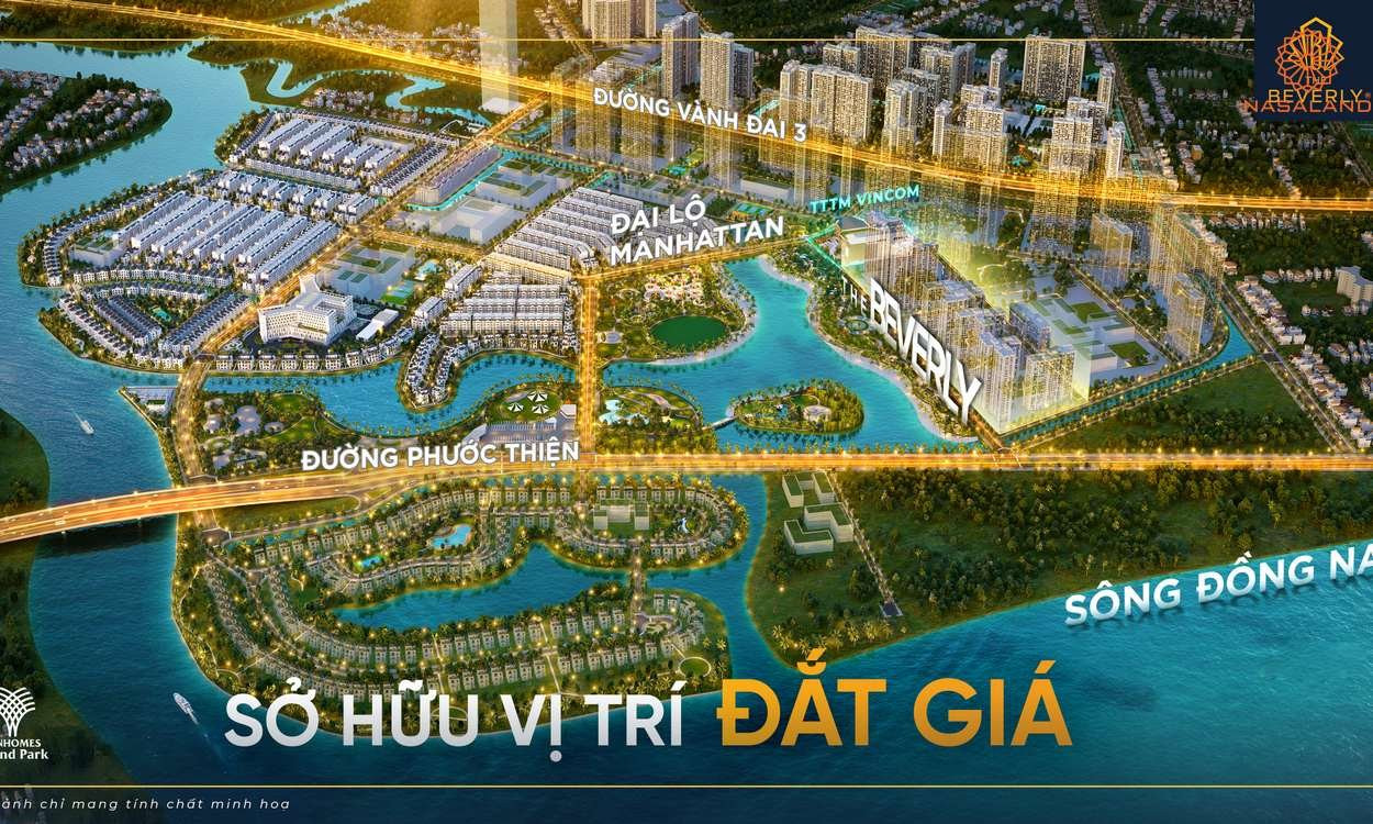 Vị trí đắc địa mang đến hệ sinh thái tiện ích The Beverly ngoại khu hiện hữu đa dạng