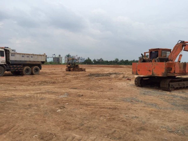 Hình ảnh san lắp mặt bằng tại dự án Vincity quận 9