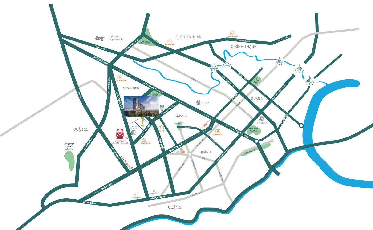 Vị trí dự án Sunshine Continental